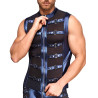 NEK Veste avec zip Top Eclino Bleu métallisé